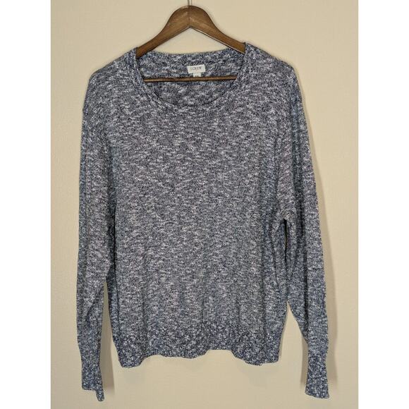 J Crew Crewneck Sweater Womens XXL Beach Pullover Blue Preppy Classic Casual - Picture 1 of 8